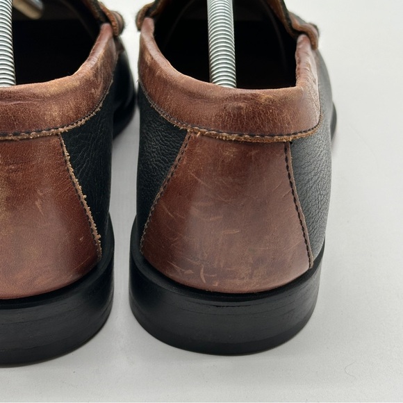 Bostonian Black/Brown‎ Pebble Grain Penny Loafers  Mens 10.5 D main image 9